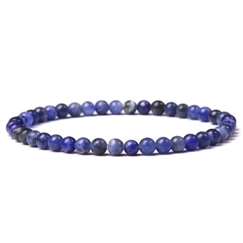 Naturstein Perlenarmband Elastisch Rund Kristall Achat Heilung Energie Schmuck Für Damen Herren Retro Boho