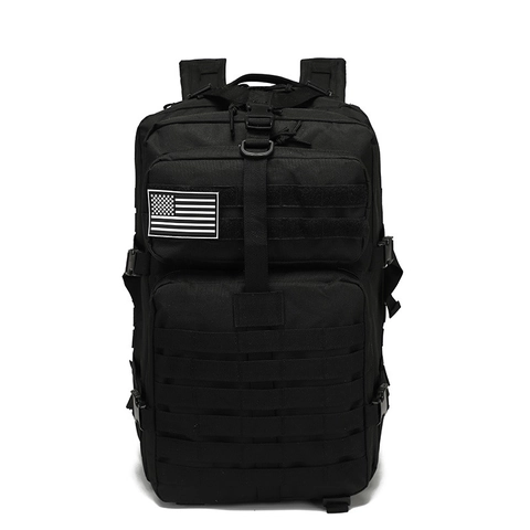 Tactical Backpack Oxford Cloth Molle System Outdoor Hiking Military Style 3P Bag For Men Women Large Capacity Camping Trekking
