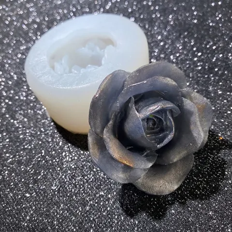 Rose Blume Silikonform Blumenform Für DIY Handgemachte Seife Aromatherapie Kerze Gips Harz Handwerk Kuchen Backen