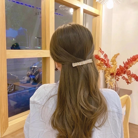 Handgefertigte Kristallperlen Haarklammer Gewebte Feder Haarnadel Eleganter Kopfschmuck Für Frauen Modeaccessoire