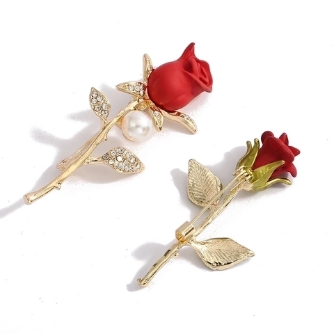 Elegante Spilla In Smalto Di Lega Di Rosa Girasole Con Strass Finta Perla Artificial Corsage Di Fiori Vintage Per Donne
