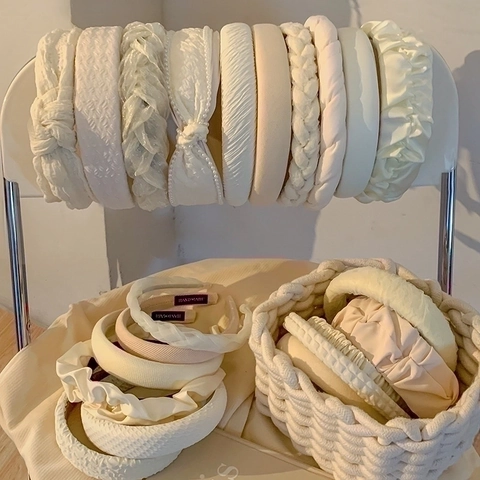 Cerchietti Imbottiti Da Donna Fasce Per Capelli Intrecciate Pieghettate Elegante Cerchietto In Tessuto Künstliche Perle Accessorio