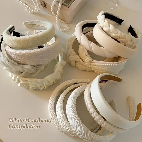 Cerchietti Imbottiti Da Donna Fasce Per Capelli Intrecciate Pieghettate Elegante Cerchietto In Tessuto Künstliche Perle Accessorio