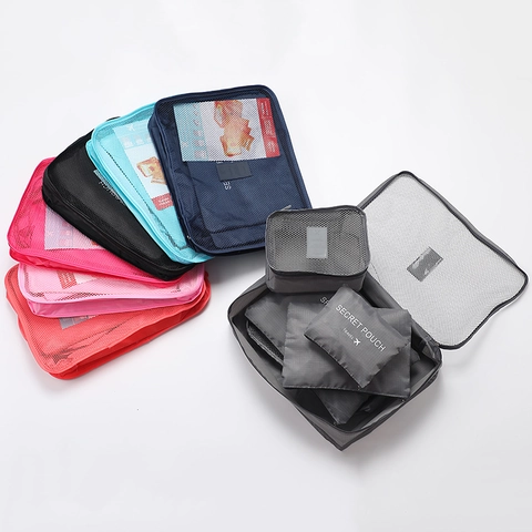 Reiseaufbewahrungstasche Organizer Wasserdichtes Mesh Packwürfel Für Kleidung Schuhe Und Unterwäsche Tragbarer Gepäckbeutel