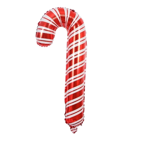 Palloncini In Alluminio Di Natale Mylar Bastoncino Di Zucchero Babbo Natale Pupazzo Di Neve Fiocco Calza Decorazione Festa