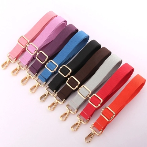 Adjustable Bag Strap Replacement Shoulder Strap Nylon Webbing With Metal Buckles Universal For Crossbody Handbag