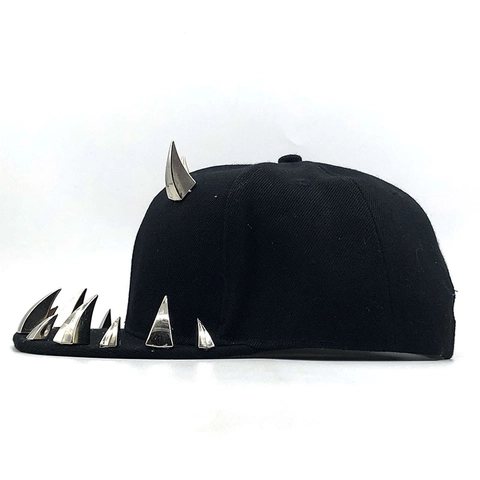 Πάνκ Καπέλο Μπέιζμπολ Με Καρφιά Βαμβακερό Snapback Καπέλο Γκόθικ Χιπ Χοπ Για Άνδρες Γυναίκες