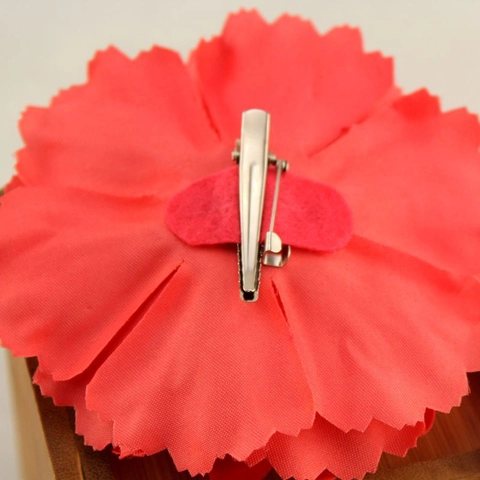 Pfingstrosen Blumen Haarclip Und Brosche Anstecknadel Stoff Groß Boho Strand Urlaub Kopfschmuck Accessoires Für Damen