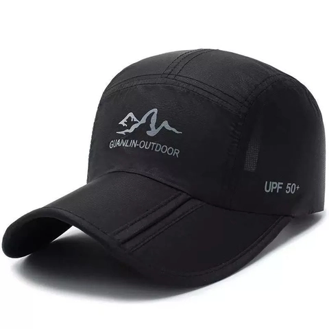 Outdoor Baseball Cap Sun Protection UPF 50+ Quick-Dry Breathable Mesh Foldable Adjustable
