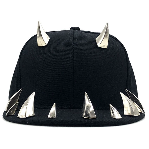 Πάνκ Καπέλο Μπέιζμπολ Με Καρφιά Βαμβακερό Snapback Καπέλο Γκόθικ Χιπ Χοπ Για Άνδρες Γυναίκες