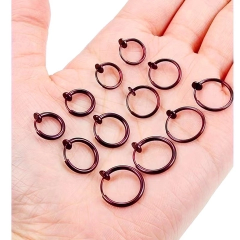 Pendientes De Aro Con Clip De Acero Inoxidable Sin Perforación Punk Joyas Minimalistas Para Hombres Y Mujeres Tendencia