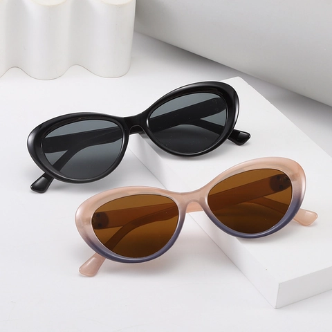 Gafas De Sol Cat Eye Retro Para Mujeres Hombres Lujo Montura PC Decoración Cabeza Animal Moda Protección UV400 Tendencia