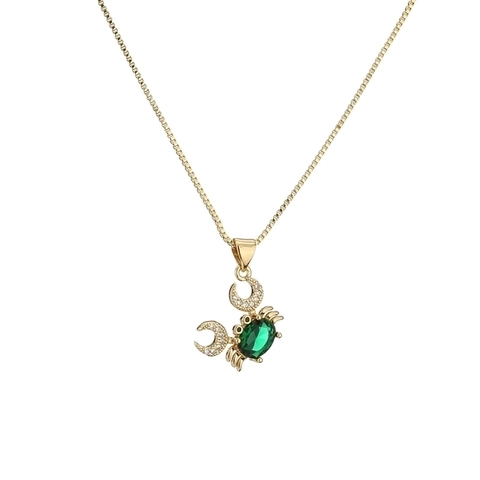 Animal Pendant Clavicle Chain Necklace Copper And Zircon Cute Bear Cat Turtle Parrot Fashion Jewelry For Women