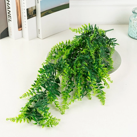 Artificial Boston Fern Hanging Plant Plastic Fake Foliage Greenery Vine For Home Room Hotel Wedding Party Decor