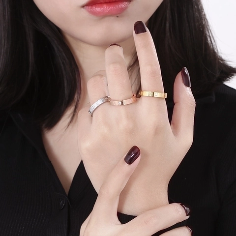 Anello In Acciaio Inossidabile Con Numeri Romani E Strass Gioielli Eleganti Per Donna Uomo