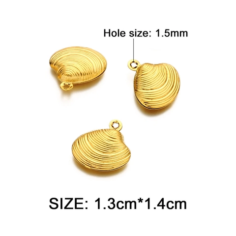 Colgantes De Estrella De Mar Y Concha Acero Inoxidable DIY Accesorios Para Joyería Estilo Océano Para Collar Pulsera