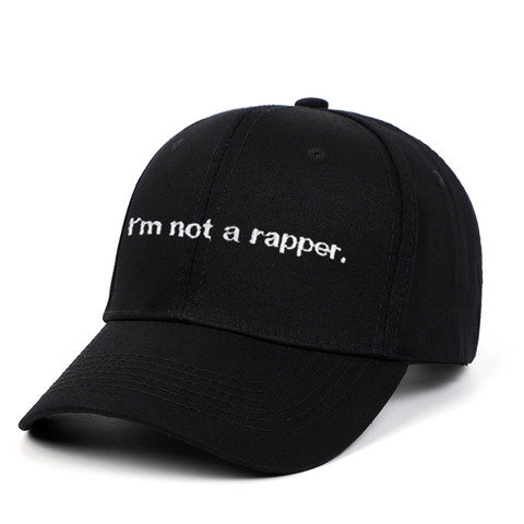 Berretto Da Baseball In Twill Di Cotone Ricamo I'm Not A Rapper Fibbia In Metallo Regolabile Sport All'aperto Per Uomo Donna