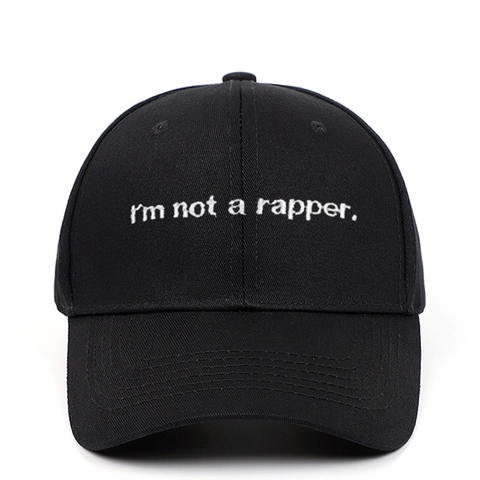 Berretto Da Baseball In Twill Di Cotone Ricamo I'm Not A Rapper Fibbia In Metallo Regolabile Sport All'aperto Per Uomo Donna