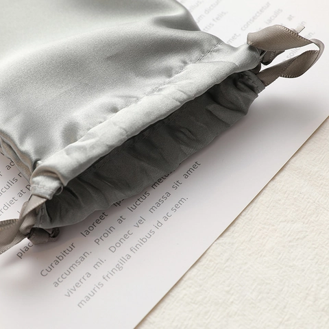 Satin Drawstring Pouch Bag Simulated Satin Gift Packaging Small Jewelry Storage Cosmetic Organizer Travel Mini