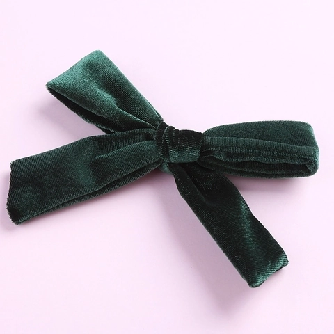 Mollette Per Capelli Con Fiocco In Velluto Fermagli A Coccodrillo Fatti A Mano Per Ragazze Bambini Neonati Accessori