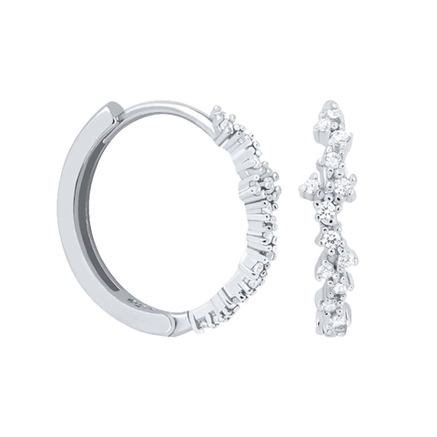 Unregelmäßige Wellen Ohrringe Kupfer Zirkon Mit 925 Sterling Silber Ohrstecker Mode Schmuck Für Damen