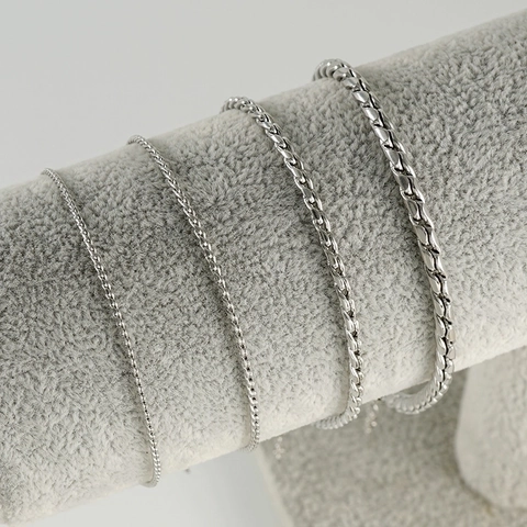 Stainless Steel Egg S-link Chain Bracelet Gold Plated Hip Hop Minimalist Trendy Jewelry For Men Women