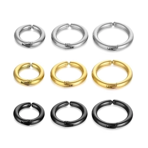Orecchini A Cerchio In Acciaio Inossidabile Minimalisti Geometrici Rotondi Lucidati Gioielli Di Moda Per Uomo E Donna
