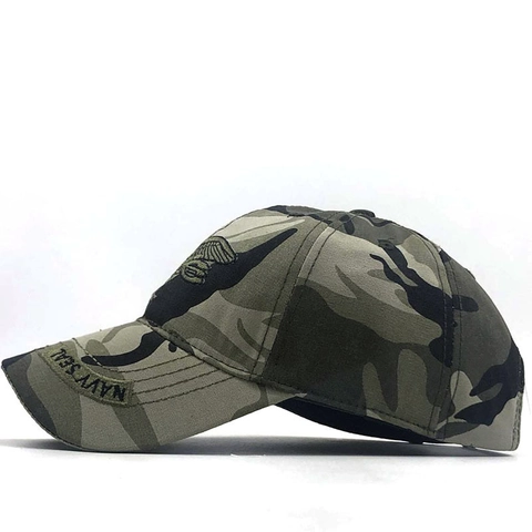 Cappellino Da Baseball Tattico Tela Di Cotone Camuffamento Ricamo Regolabile Esterno Protezione Solare Stile Militare Per Uomini Donne