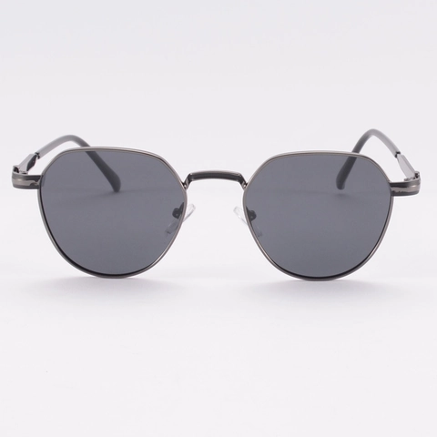 Polygon Metal Sunglasses UV400 Protection Vintage Hexagonal Small Frame Fashion Eyewear For Outdoor Driving