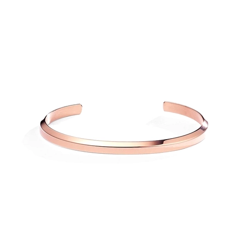 Bracelet Jonc Ouvert en C Minimaliste en Acier Titane Couleur Or Rose Argent Bangle Géométrique Ajustable Bijoux de Mode pour Femmes Hommes