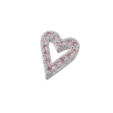 Micro Pave Zircon Heart Cross Charms Brass Hollow Spacer Beads For DIY Jewelry Making Bracelets Necklaces
