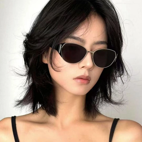 Gafas De Sol Ovaladas Retro Protección UV400 Moda Streetwear Viaje Exterior Hombres Mujeres Montura PC Metal Clásico Vintage