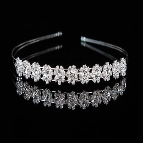 Eleganter Legierung Strass Sonnenblume Haarreif Für Damen Doppellagiger Kristall Haarreifen Hochzeit Party Mode Haarschmuck