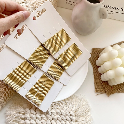 Épingles À Cheveux En Métal Forme De Vague Barrettes Pour Femmes Coiffage Quotidien Minimaliste Vintage Accessoires Pour Cheveux