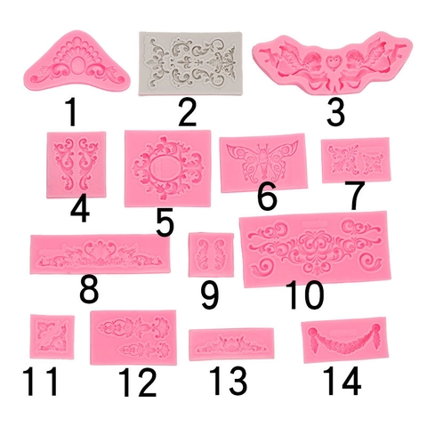 Silikonformen Barock Relief Engel Schmetterling Für Fondant Tortendekoration Schokolade DIY Ton Handwerk Europäischer Stil