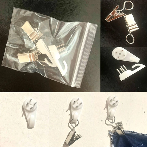 Accessori Per Installazione Di Arazzi Ganci In Plastica Antitraccia E Clip Metalliche Per Decorazione Parete Fondale In Tessuto