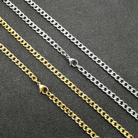 Edelstahl Panzerkette NK Kette Vakuum Vergoldet Hip Hop Minimalistischer Schmuck Für Herren Damen