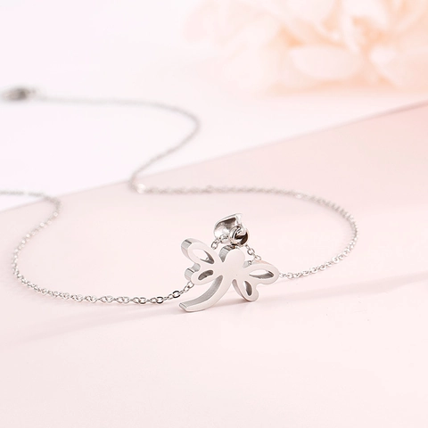 Libelle Anhänger Halskette Und Ohrstecker Edelstahl Tier Schmuck Für Damen Mode Trendy Einfache Accessoires