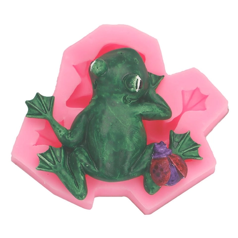 Frog Shape Silicone Mold For Cake Decorating Chocolate Candy DIY Epoxy Resin Craft Baking Tools