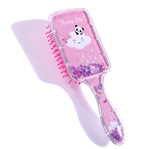 Spazzola Per Capelli Con Cuscinetto D'aria Per Bambini Stampa Cartone Animato Glitter Sabbie Mobili Massaggio Cuoio Capelluto