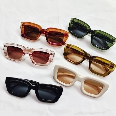 Occhiali Da Sole Cat Eye Retrò Donne Protezione UV400 Quadrati Montura PC Moda Vintage Esterno