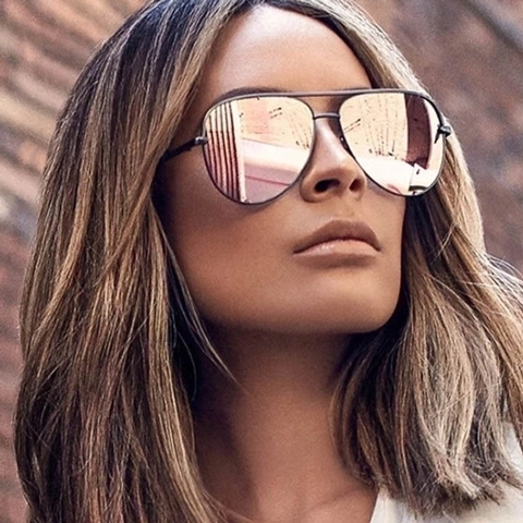 Lunettes De Soleil Aviateur Rétro Monture En Métal Protection UV400 Double Pont Classique Pour Hommes Femmes Mode