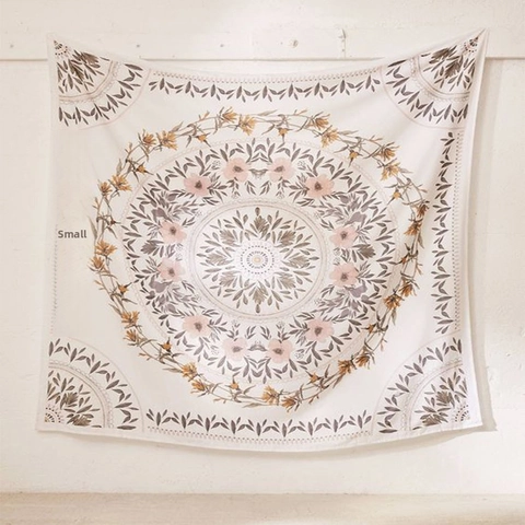 Arazzo Mandala Poliestere Appeso Parete Floreale Stile Boho Tessuto Sfondo Per Camera Da Letto Soggiorno Casa