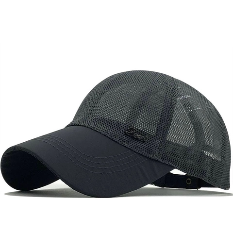 Cappello Da Baseball In Rete Traspirante Cotone Protezione Solare Cappello Sportivo All Aperto Regolabile Per Unisex