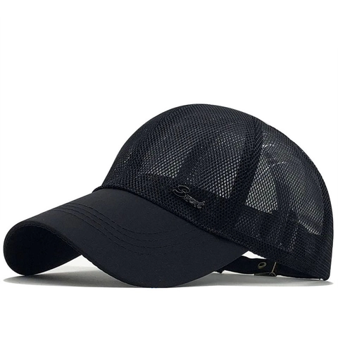 Cappello Da Baseball In Rete Traspirante Cotone Protezione Solare Cappello Sportivo All Aperto Regolabile Per Unisex