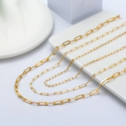 Collar De Cadena Paperclip Plata De Ley 925 Pulido Espejo Joyas Geométricas Minimalistas Para Mujeres Hombres Italia