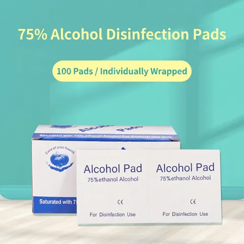 Salviette Alcol Monouso Tamponi Disinfettanti Con 75% Alcool Etilico Per Primo Soccorso Sterilizzazione Avvolte Singolarmente