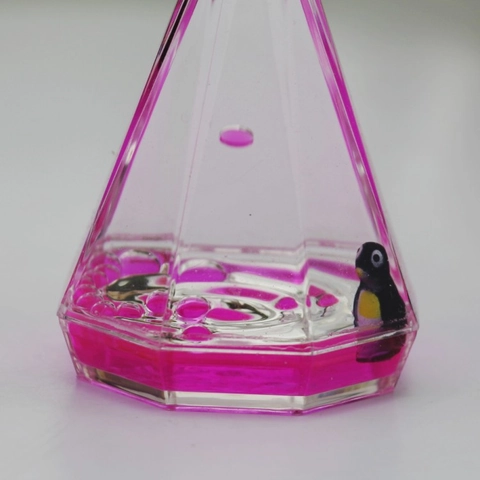 Timer Di Movimento Liquido A Forma Di Diamante Clessidra Acrilica Ornamento Da Scrivania Animali Galleggianti Decorazione Casa