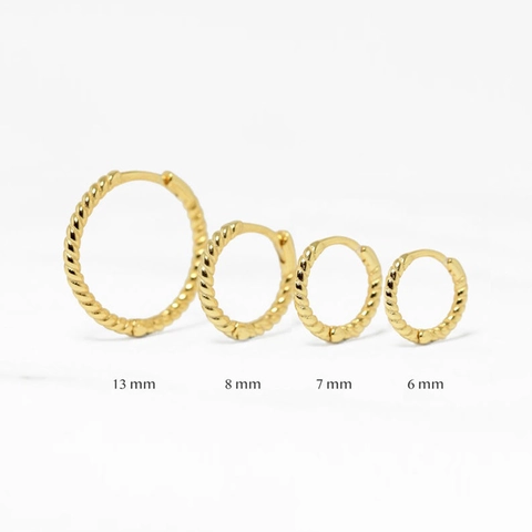 Twisted Hoop Earrings 925 Sterling Silver Gold Plated Minimalist Round Spiral Geometric Jewelry For Women