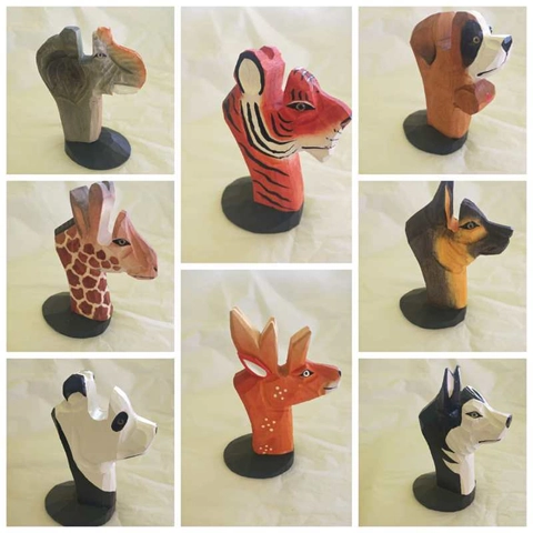 Wooden Animal Glasses Holder Hand Carved Desktop Spectacle Stand Creative Hand Painted Office Home Decor Display Ornament